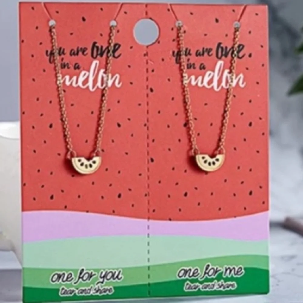 Best Friend Birthday Gift Friendship Necklaces You are one in a melon NWT